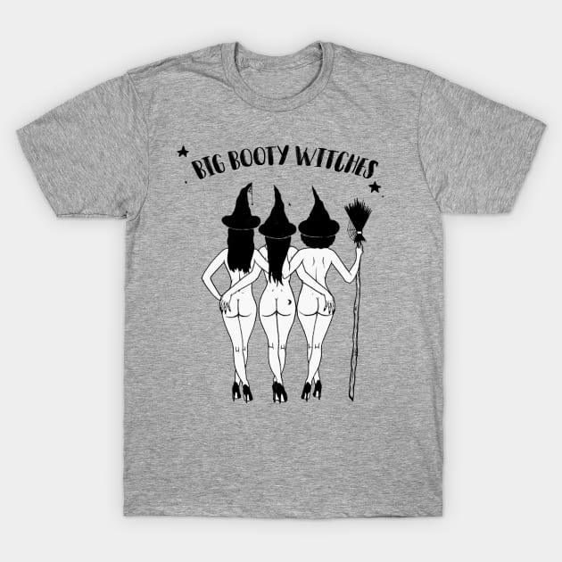 Halloween Shirt, Big booty Witches Halloween Hoodiefor Women, Halloween Witch Shirt Woman, Funny Halloween T-Shirt by McphersonHaynesnob2l
